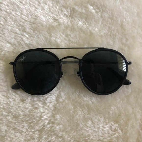 Ray-Ban round bridge black sunglasses main image 5